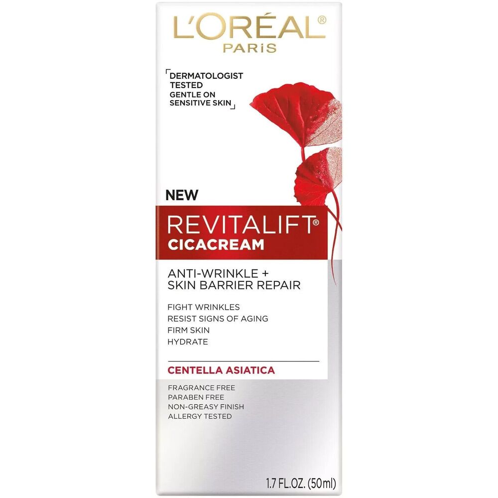 L'Oreal Revitalift Cicacream Anti-Aging Face / Neck Cream (1.7 floz) - NEW!!!